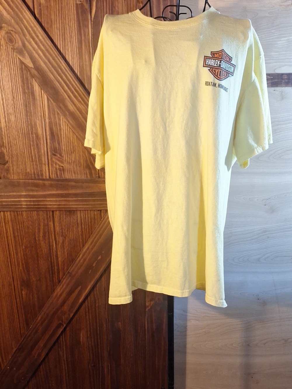 Harley-Davidson Men’s Yellow Graphic Tee From Roatan Honduras